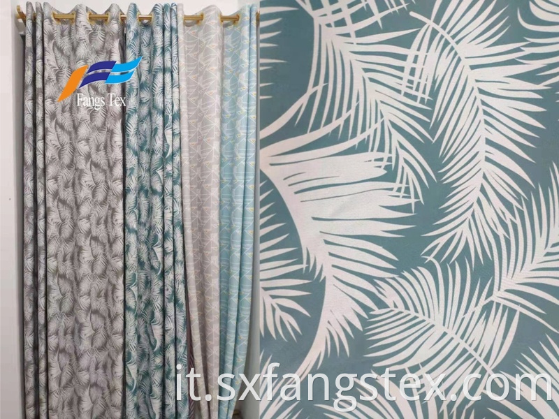 Beautiful Floral Printing Custom Polyester Curtain Fabric